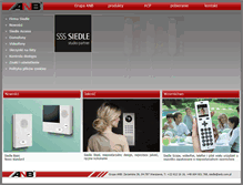 Tablet Screenshot of domofonysiedle.pl